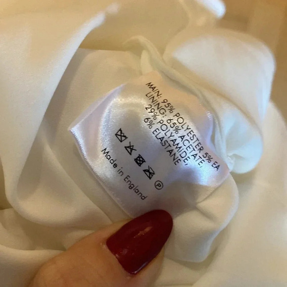 Halfpenny London Ivy Fringe Maxi Skirt White Ivory Satin Size 4/6 NWT - Picture 10 of 13